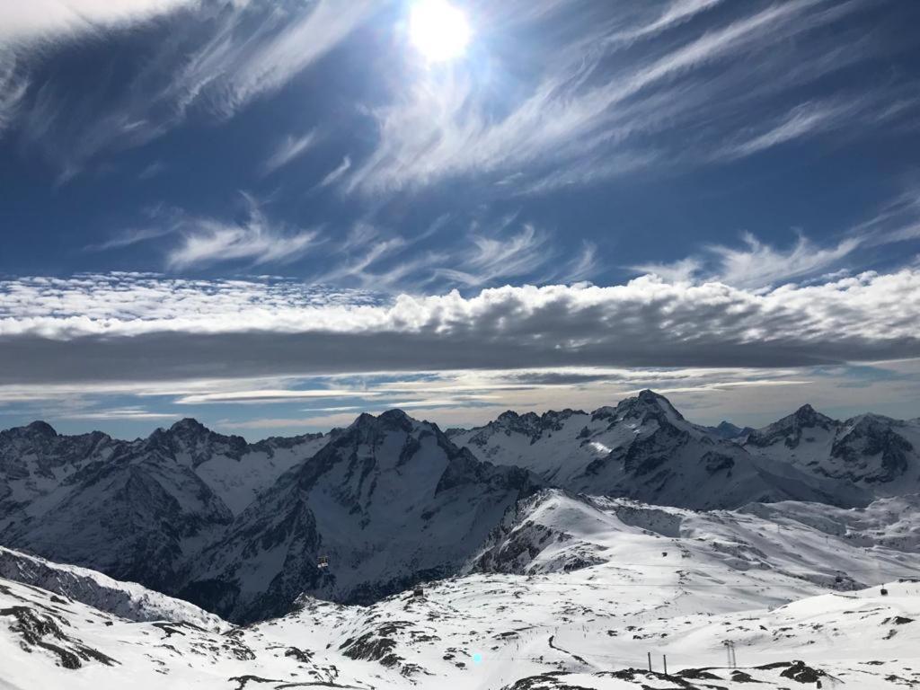 Appartement vue imprenable avec emplacement idéal Les Deux Alpes Exterior foto