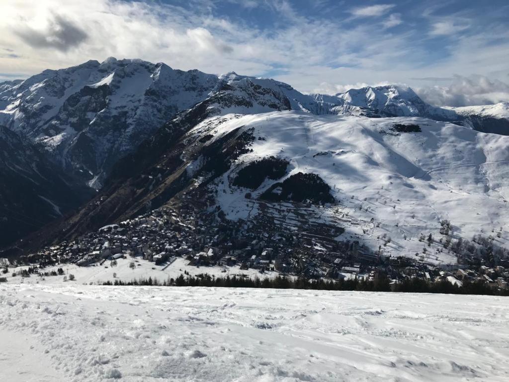Appartement vue imprenable avec emplacement idéal Les Deux Alpes Exterior foto